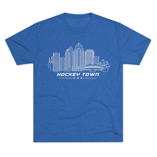 Hockey Town Unisex Tri-Blend Crew Tee