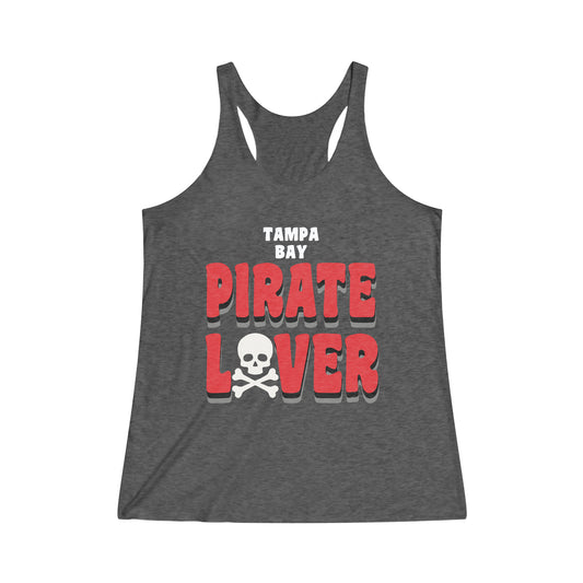 Pirate Lover Women's Tri-Blend Racerback Tank